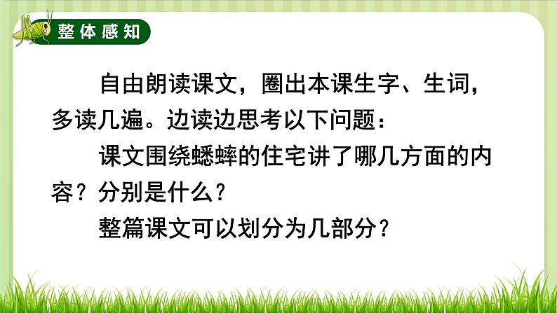 部编版 语文四年级上册 11蟋蟀的住宅 教学课件08