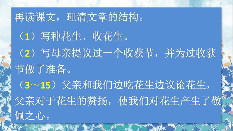 2021～2022学年小学语文人教部编版 五年级上册 第一单元2落花生 课件08