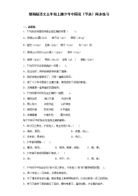 小学语文人教部编版五年级上册13 少年中国说（节选）课时作业
