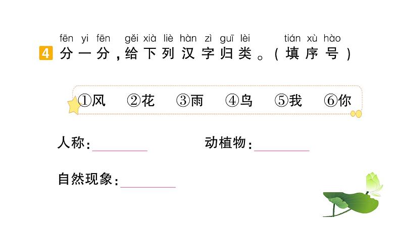 统编版语文一年级上册第一单元 复习试题课件PPT06