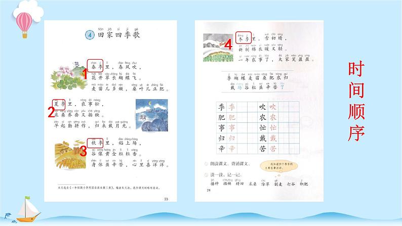 统编版小学语文二年级上册识字4.《田家四季歌》同步课件07