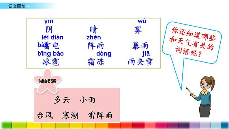 部编版一年级下册语文课件语文园地一06