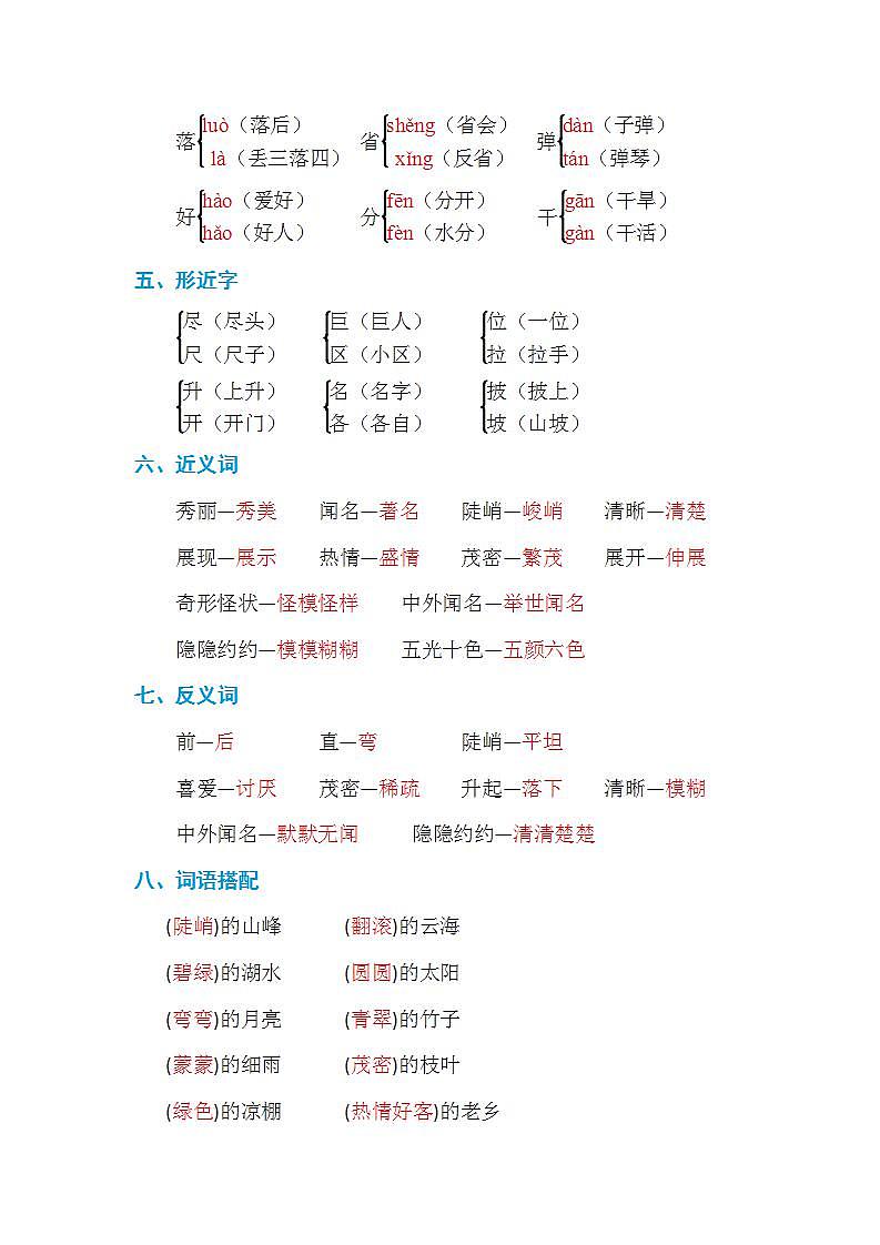 第四、五、六单元 单元知识小结第2页