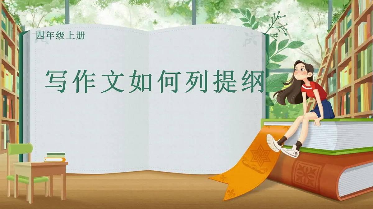 部编版（五四制）语文四年级上册 写作文如何列提纲（课件）第1页