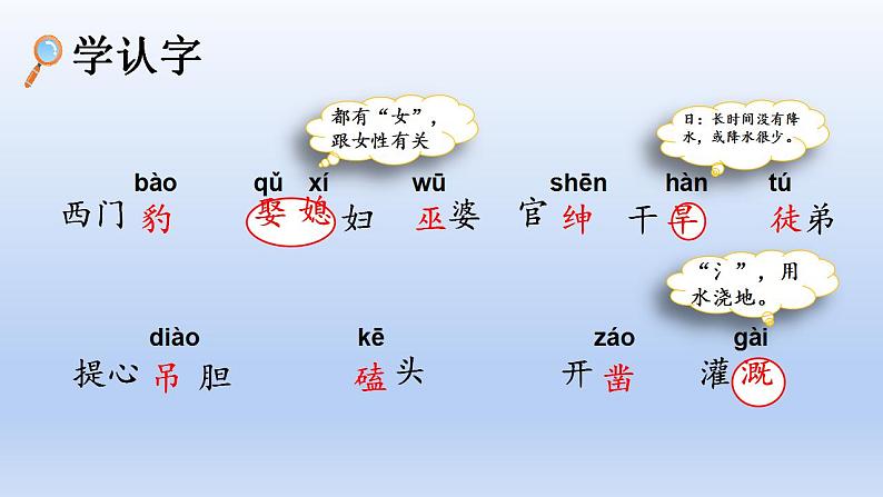 部编语文四年级上册第八单元26 西门豹治邺课件PPT第6页