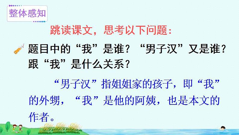 部编版四年级下册语文20 我们家的男子汉（课件+教案+练习含答案）07