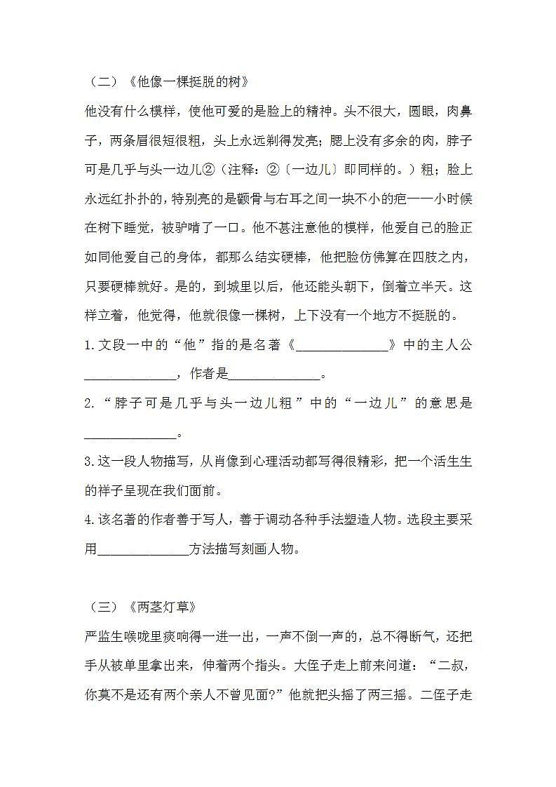 部编版五年级下册语文13 人物描写一组（课件+教案+练习含答案）03