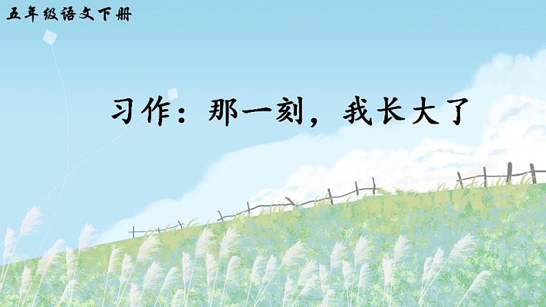 部编版五年级下册语文习作：那一刻，我长大了（课件+教案）03