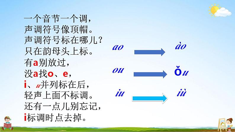 部编人教版一年级语文上册《汉语拼音10 ao ou  iu》教学课件小学公开课07