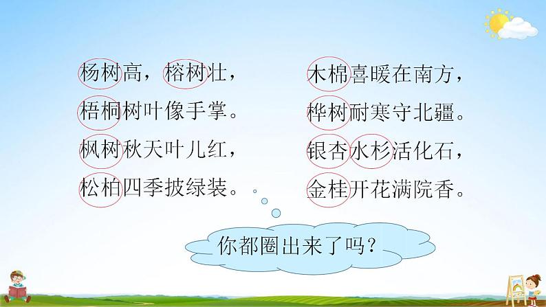 部编人教版二年级语文上册《识字2 树之歌》教学课件小学公开课第4页