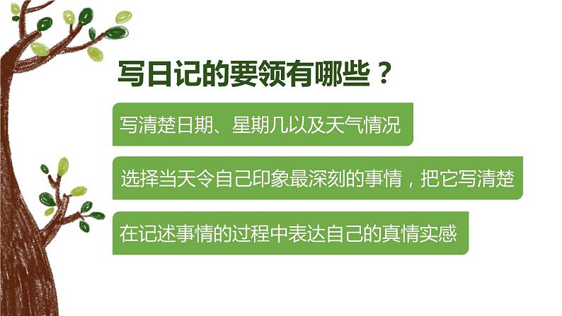 人教部编版小学语文三年级上册习作第二单元 《写日记》课件308