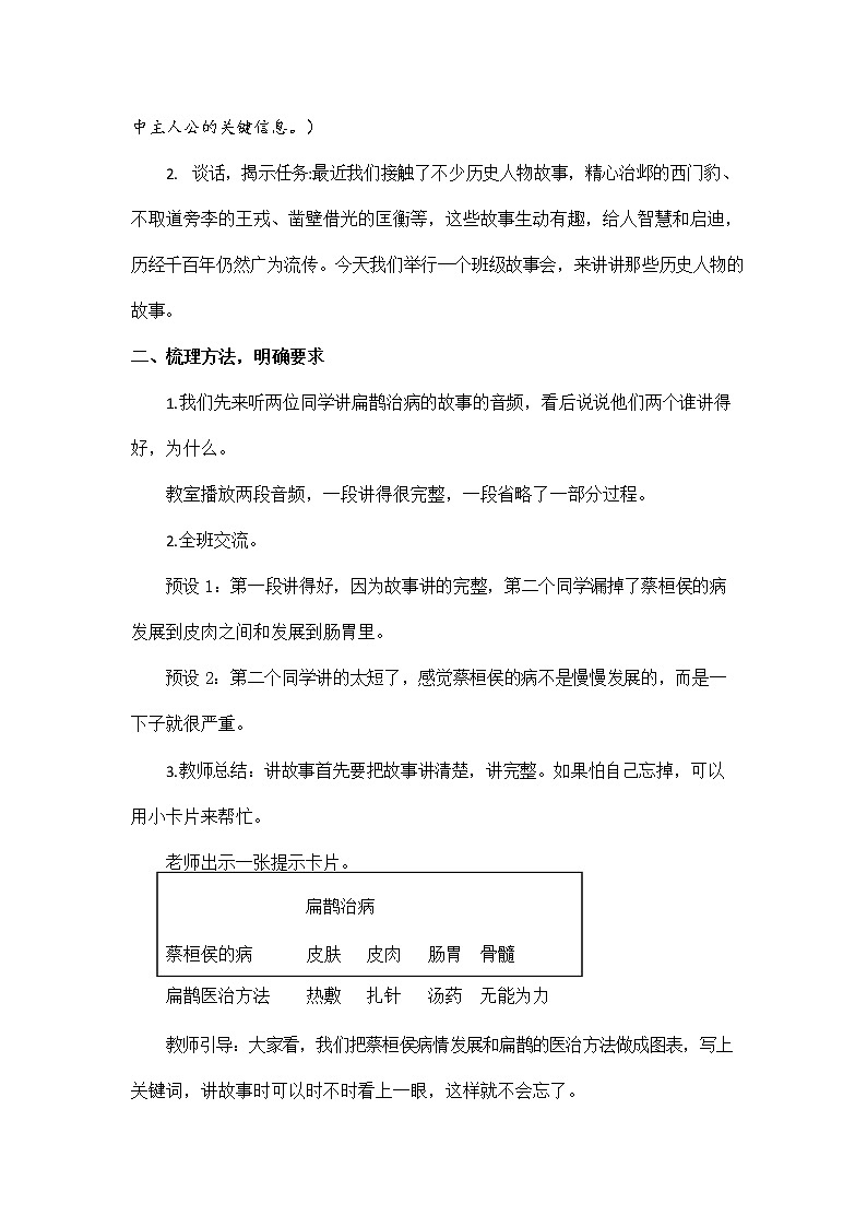 人教部编版四年级语文上册《口语交际：讲历史人物故事》教案教学设计小学优秀公开课第3页
