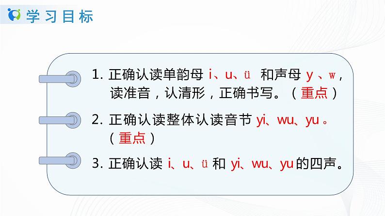 人教部编版语文一上 汉语拼音 《i  u   ü  y》 课件PPT+教案+练习03