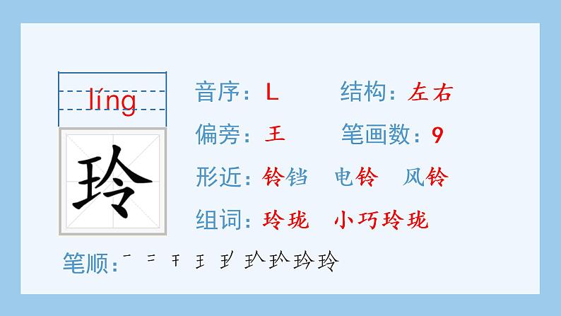 部编版 五年级上册 语文 （生字课件）17.松鼠第4页