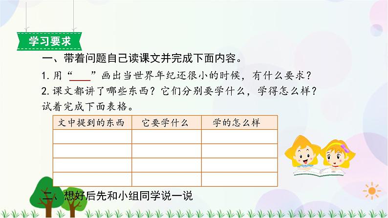 部编版（五四制）小学语文二年级下册  课文7  24　当世界年纪还小的时候  课件+教案+练习04