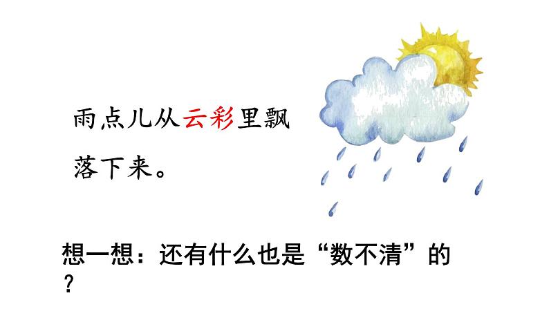 8.雨点儿（课件）-2021-2022学年语文一年级上册-第二课时第4页