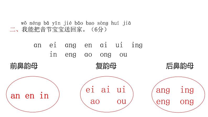 统编版语文一年级上册期中试卷 课件（共16张PPT）第3页