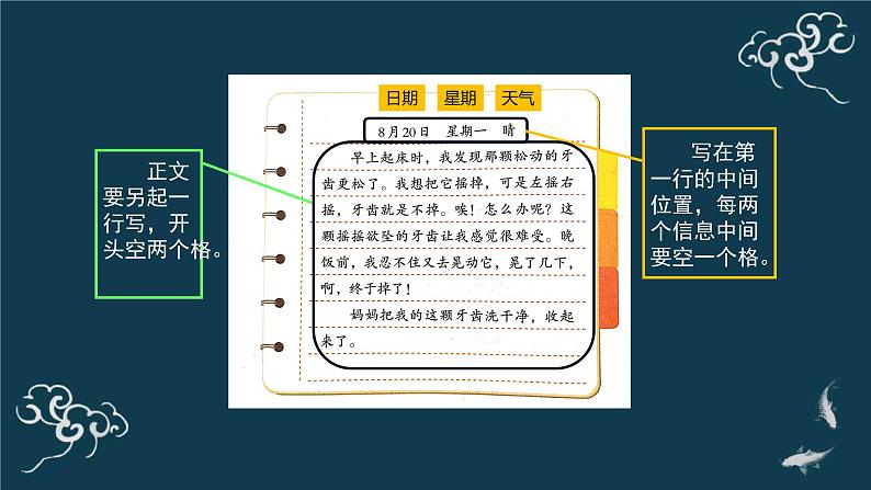 部编版三年级语文上册第二单元写日记课件ppt03