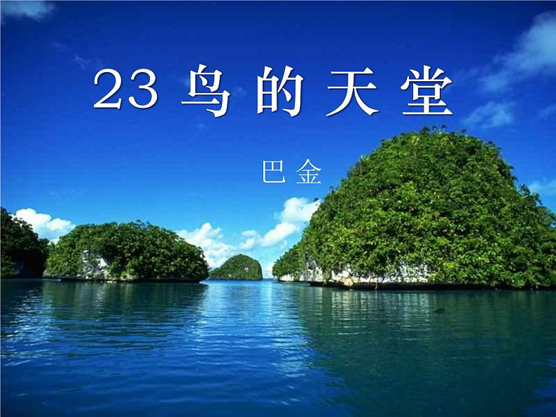 部编版语文五年级上册 23 鸟的天堂 （课件）第2页