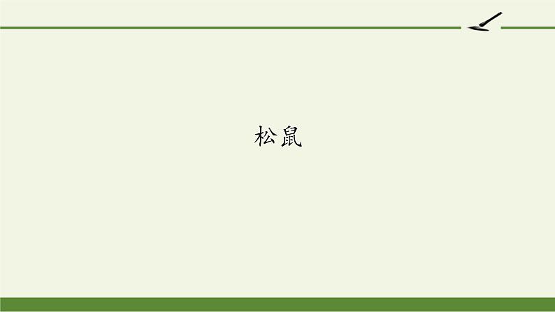 部编版语文五年级上册 17 松鼠（课件）第1页