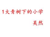 1大青树下的小学(课件)-2021-2022学年语文三年级上册
