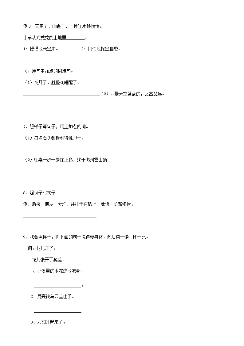 20小升初语文复习专题句法句式-修辞01（19页）含参考答案第2页