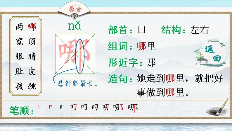 1 小蝌蚪找妈妈（生字讲解）课件PPT04