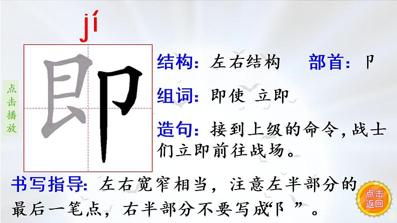 6《夜间飞行的秘密》   生字课件（笔顺动漫）04