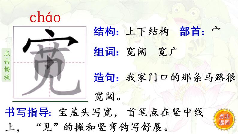 1.《小蝌蚪找妈妈》 生字课件（笔顺动漫）第5页