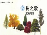 识字2.《树之歌》 生字课件（笔顺动漫）