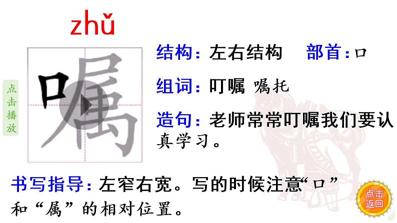 9.《猎人海力布》 生字课件（笔顺动漫）06