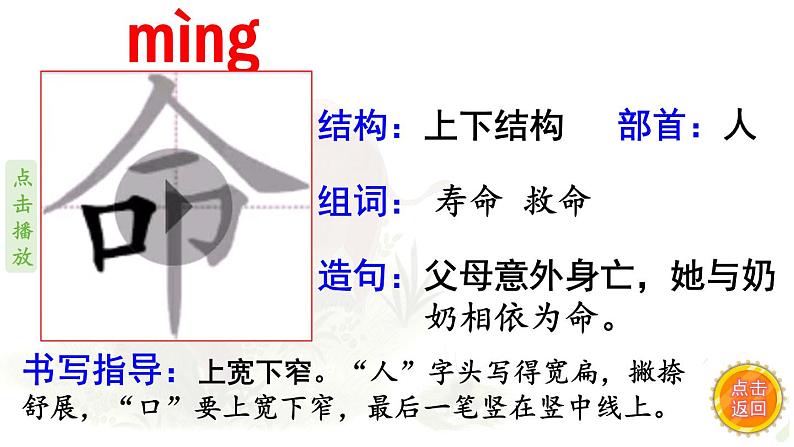 10.《在牛肚子里旅行》 生字课件（笔顺动漫）07