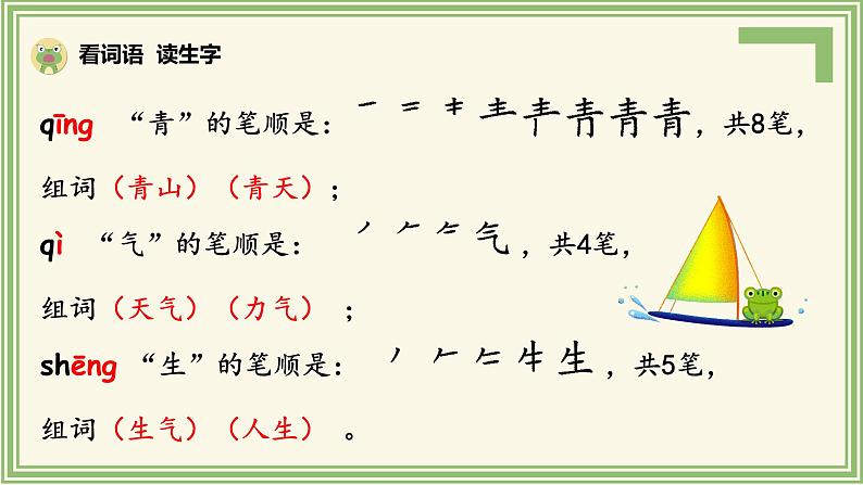 部编版语文一下《小青蛙》第二课时课件PPT（送教案）05