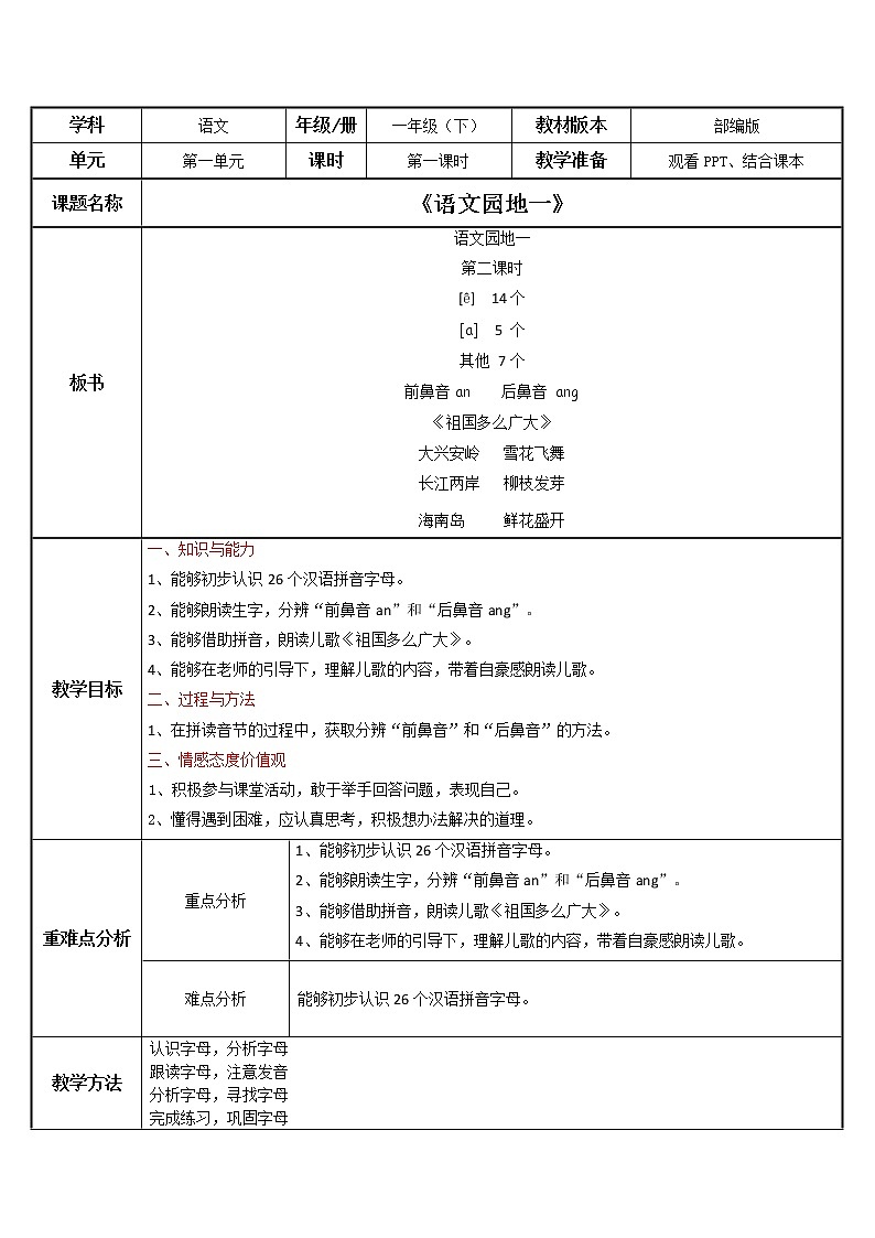 部编版语文一下《语文园地一》第二课时课件PPT（送教案）01