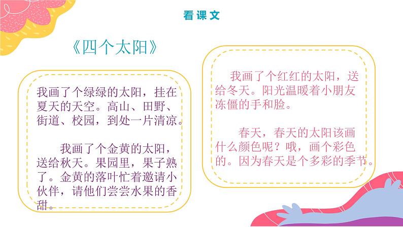 部编版语文一下《四个太阳》第一课时课件PPT（送教案）02