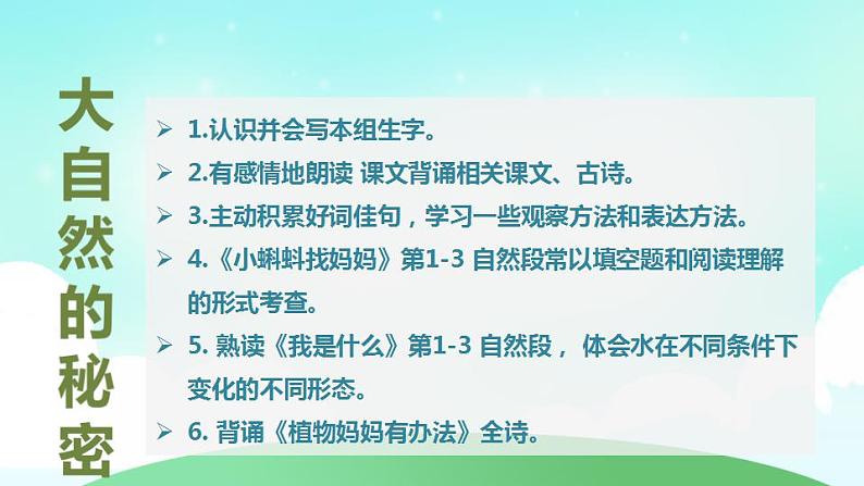 部编版二年级语文上册 第一单元 复习课件第3页