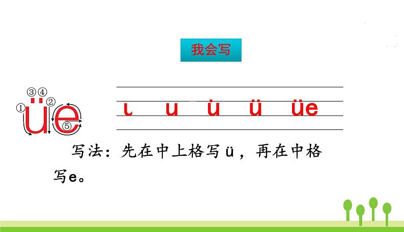 五四制一年级语文上册 第三单元 11.ie üe er PPT课件08