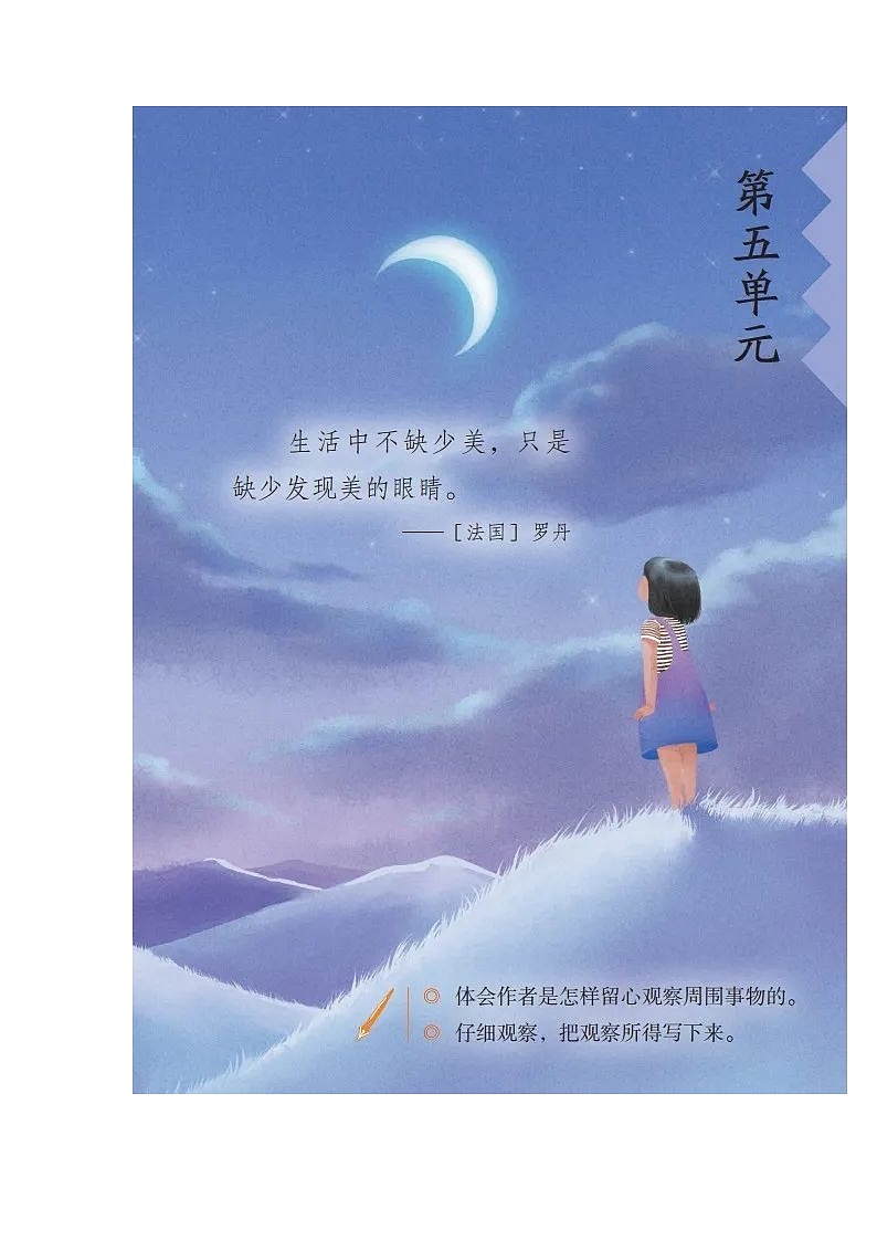 部编版/人教版三年级上册习作单元《搭船的鸟》《金色的草地》等教学设计03