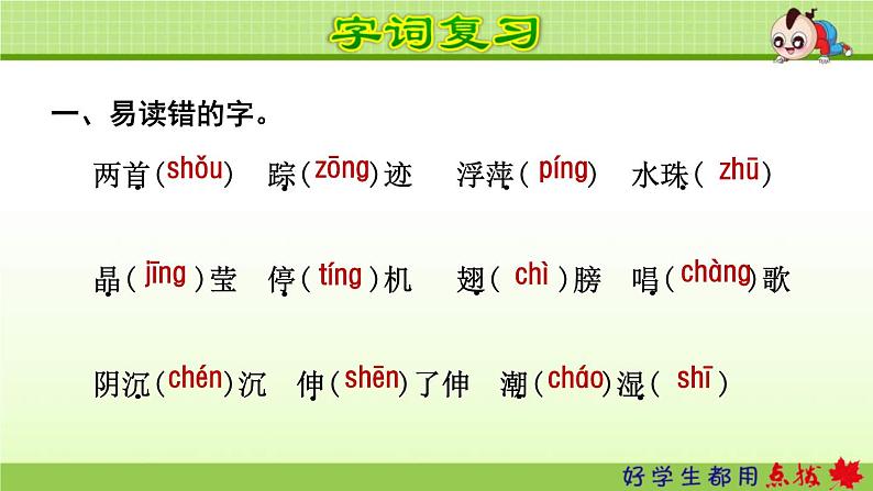 2021年部编版小学语文1年级上册第6单元期末复习课件第2页