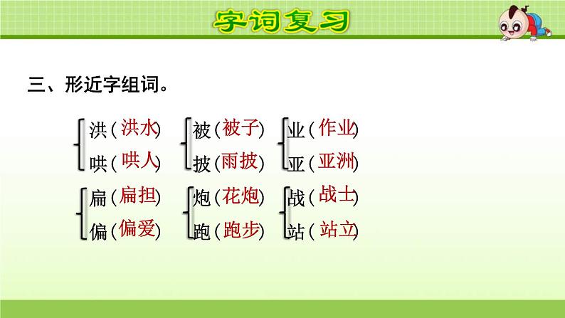 2021年部编版小学语文2年级上册第6单元期末复习课件07