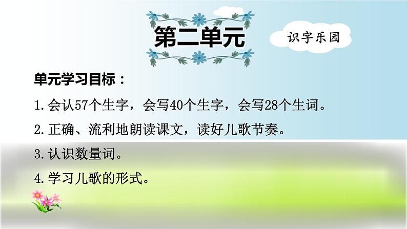 2021年部编版小学语文2年级上册第2单元期末复习课件01