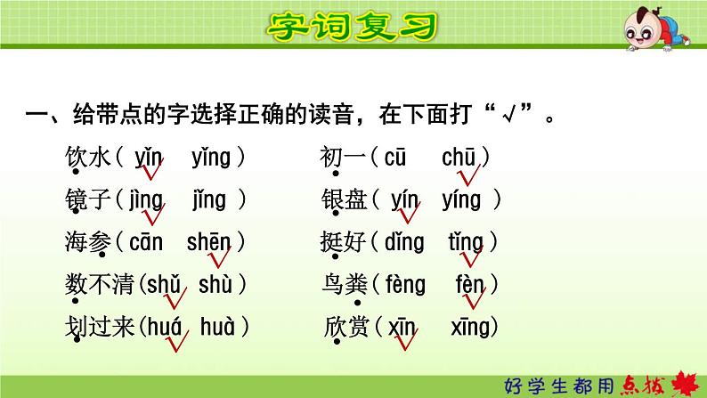 2021年部编版小学语文3年级上册第6单元期末复习课件02