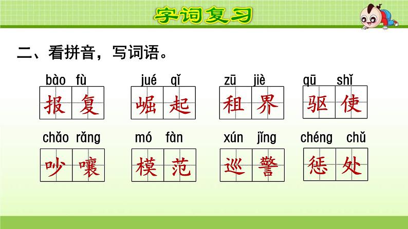 2021年部编版小学语文4年级上册第7单元期末复习课件第3页