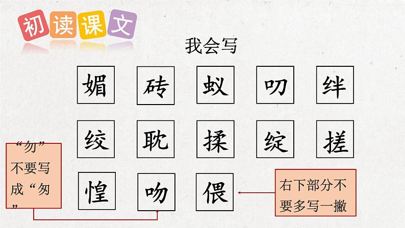 部编版 语文六年级下册 9 那个星期天 课件+视频07