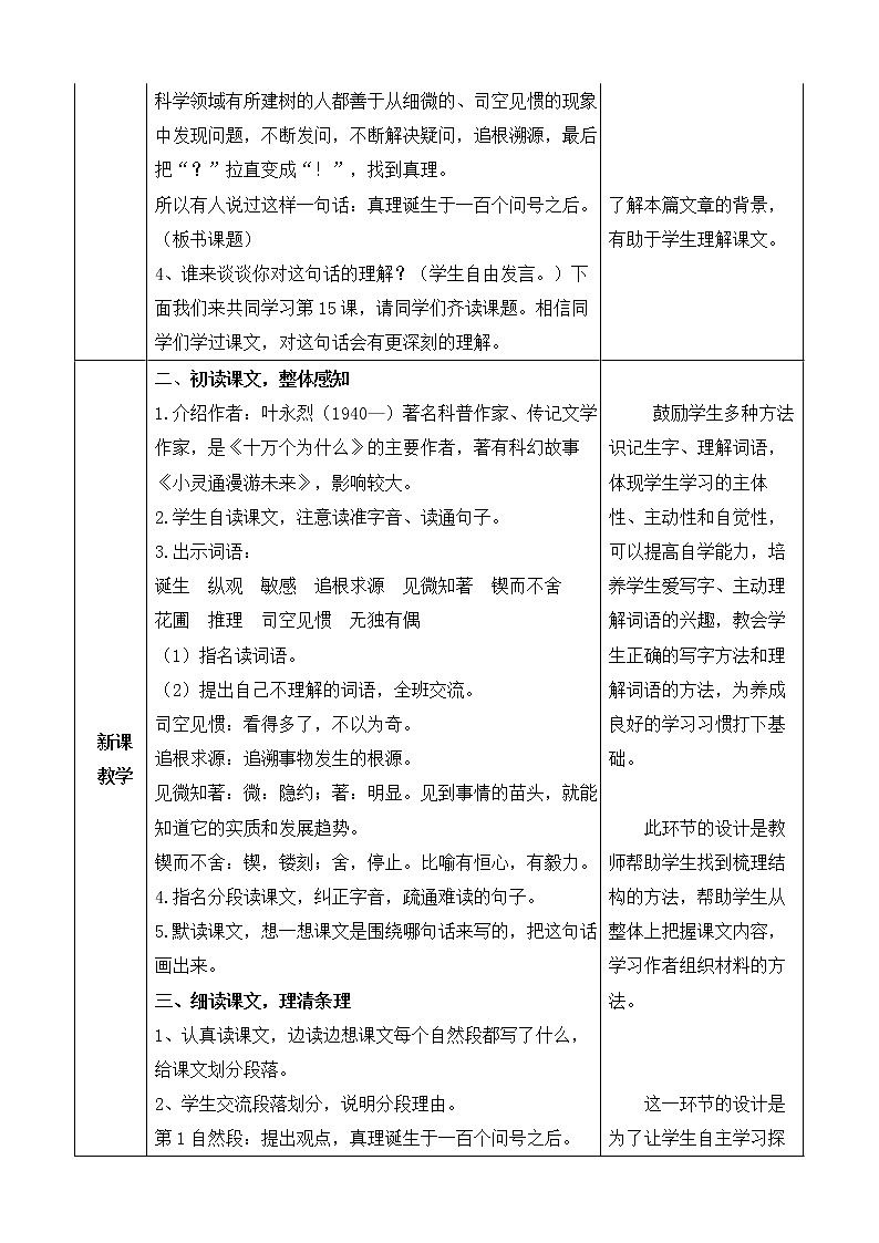 15《真理诞生于一百个问号之后》（教案）-2020-2021学年语文六年级下册第2页