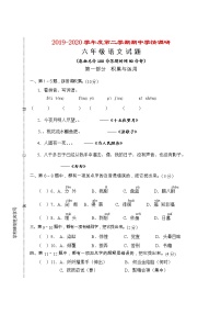 部编版语文六年级下册期中试卷