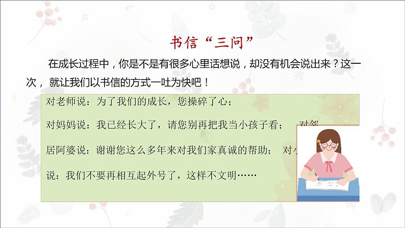 部编版小学语文五年级上册第六单元习作《我想对您说》 课件04