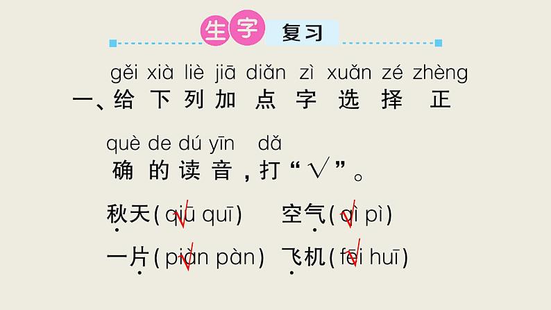 部编版 语文一年级上册 第四单元知识总结课件PPT第2页