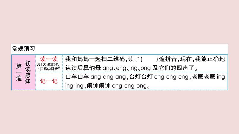 部编版 语文一年级上册复习练习课件  13 ang eng ing ong02