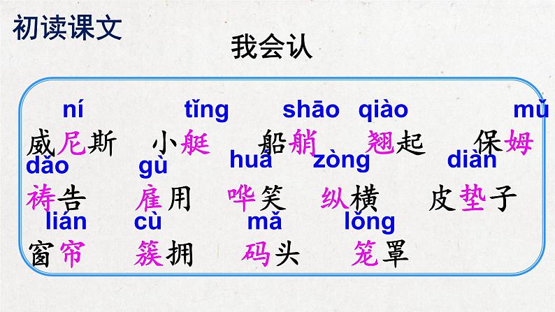 部编版 语文五年级下册 18 威尼斯的小艇 课件+视频07
